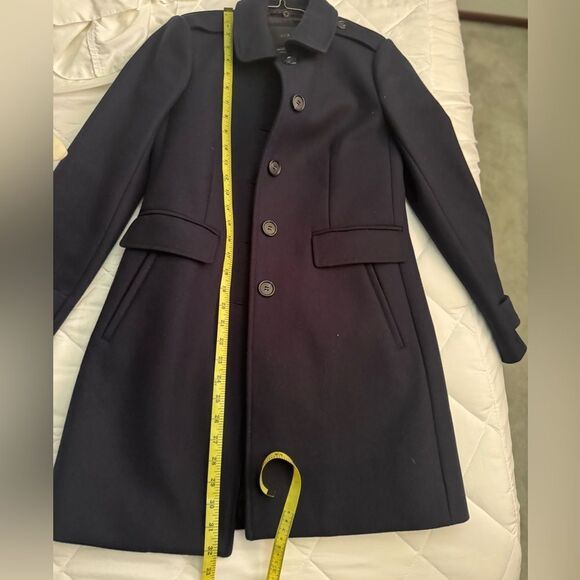 J. Crew Women's Navy Coat - Picture 8 of 10